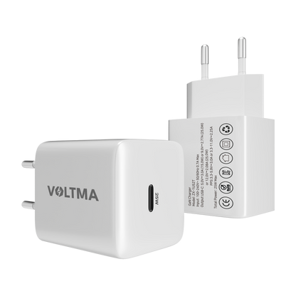 VOLTMA Cargador USB Tipo-C Rápido, 25W