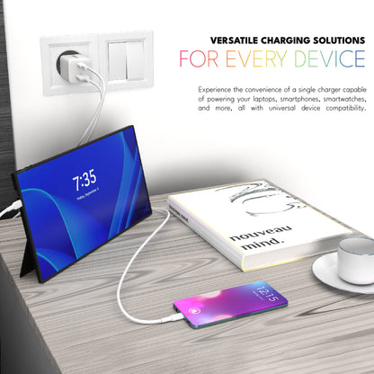 VOLTMA Cargador Rápido de 30W, USB Tipo-C y USB Tipo-A
