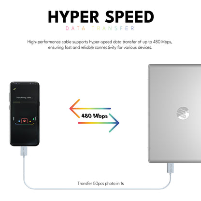 Voltma PHS10UM Cable de Silicona USB A a Lightning, 10 W